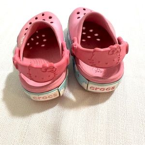 Hello kitty pink crocs toddler size 6
